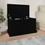 vidaXL Truhe Schwarz 70x40x38 cm Holzwerkstoff