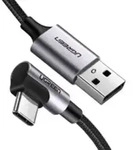 UGREEN - 50941 - 0,91 m - USB A - USB C - USB 2.0 - 0,48 Gbit/s - Schwarz - Silber