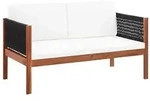 vidaXL Gartensofa 2-Sitzer Massivholz Akazie