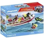 Playmobil&reg; ACT!ON HEROES Feuerwehrboot mit Aqua Scooter 71464
