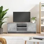 vidaXL TV-Schrank Betongrau 102x30x37,5 cm Holzwerkstoff