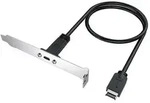 GRAUGEAR Verl&auml;ngerungskabel mit PCI Blende,Type-E auf Type-C retail
