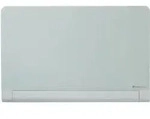 Glastafel Diamond magnetisch mit abgerundeten Ecken 1883x1059 mm wei&szlig;