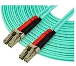 StarTech.com 10 m OM4 LC to LC Multimode Duplex Fiber Optic Patch Cable- Aqua -