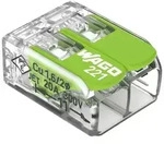 WAGO 221-422 221 Verbindungsklemme flexibel: 0.14-4mm2 starr: 0.2-4mm2 Polzahl: 2 100