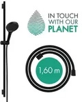 hansgrohe Brauseset, Rainfinity, 3jet, Stange 90cm, Schlauch 160cm, mattschwarz, 1