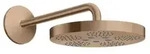 AXOR One Kopfbrause 280 1jet mit Brausearm, Brushed Red Gold