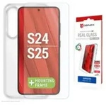 E.V.I. - Displex Panzerglas + Schutzh&uuml;lle f&uuml;r Samsung Galaxy S24,