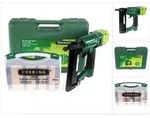 Prebena 2XR-J50 Luftdruck Druckluftnagler im Transportkoffer + J-BOX 8.000