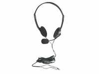 Manhattan Stereo On-Ear Headset (3.5mm), Microphone Boom, In-Line Volume Control,
