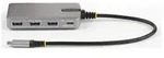 StarTech.com 4-Port USB-C Hub with USB-C DP Alt Mode Video Output 4K 60Hz, 3x USB-A,