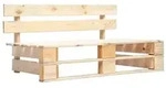 vidaXL Outdoor-Bank Paletten Holz