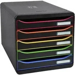 EXACOMPTA Schubladenbox BIG-BOX PLUS, 5 Sch&uuml;be, harlekin
