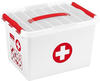 Sunware Q-Line Erste-Hilfe Aufbewahrungsbox weiß/rot 22 Liter mit Deckel