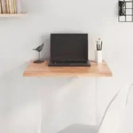 vidaXL Tischplatte Hellbraun 60x50x2 cm Massivholz Eiche Behandelt