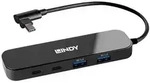 LINDY 43334 USB-Hub 4 Port USB-C&reg; 3.2, USB-C&reg; 3.2, USB-A (USB 3.2 Gen 2), USB-A
