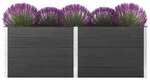 vidaXL Garten-Hochbeet 250 x 100 x 91 cm WPC Grau