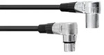 OMNITRONIC XLR Kabel 3pol 3m 90&deg; sw