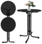 Stehtisch 80x110cm klappbar rund Stabil Garten Metall Hochtisch Bistrotisch