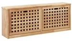 vidaXL Schuhbank 94 x 20 x 38 cm Walnussholz Massiv