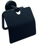 Tesa MOON BLACK Klopapierhalter mit Deckel Klebstoff Schwarz 1St.