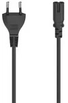 Hama Netzkabel, Euro-Stecker - 2-pol.-Kupplung (Doppelnut), 0,75 m