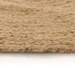 vidaXL Teppich Jute Geflochten 90 cm Rund
