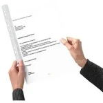 Expro 25 Klemmschienen mit Abheftleiste transparent