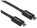 StarTech.com 2.6ft (80cm) Thunderbolt 3 Cable, 40Gbps, 100W PD, 4K/5K Video,