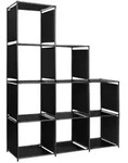 vidaXL Stufenregal 130&times;45&times;170 cm Stoff