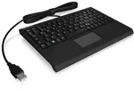 KeySonic ACK-3410, Mini, USB, Membran Key Switch, Schwarz