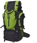 vidaXL Wanderrucksack XXL 75 L Schwarz und Gr&uuml;n