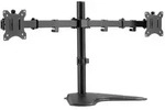 "Equip Pro Economy - Aufstellung - f&uuml;r 2 LCD-Displays - Stahl - Schwarz -