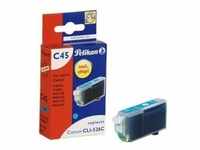 Pelikan C45 - 9 ml - Cyan - kompatibel - Tintenpatrone (Alternative zu: Canon