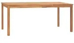 vidaXL Garten-Esstisch 180x90x77 cm Massivholz Teak