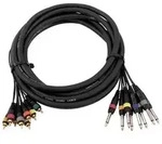 OMNITRONIC Snake-Kabel 8xCinch/8xKlinke mono 15m