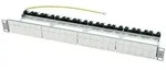 Teleg&auml;rtner 100021502 24 Port Netzwerk-Patchpanel 483mm (19 ) CAT 6a 1 HE Lichtgrau