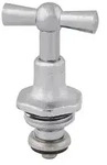 "Schl&ouml;sser Armaturen KNEBEL-OBERTEIL MIT O-RING DN20, 3/4", MATT VERCHROMT"