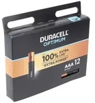 Duracell Optimum AAA Mignon Alkaline-Batterien, 1.5V LR03 MX2400, 12er-Pack