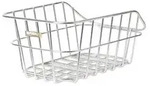Basil 11188 Cento Hinterradkorb Aluminium 40x24x21cm, weitmaschig, silber