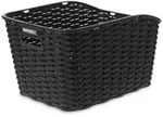 Basil 20015 Hinterradkorb Weave WP 43 x 32 x 25cm, schwarz