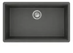 Hansgrohe Einbausp&uuml;le S53 S530-F700, manueller Garnitur, Steingrau