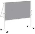 Moderationstafel Maulsolid klappbar Filz/Whiteboard 120x150cm grau/wei&szlig;