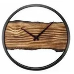 "3263BR - Holz-Wanduhr "Forest Large", ger&auml;uschlos, Holz/Metall, 45 cm"
