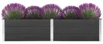 vidaXL Garten-Hochbeet 250 x 100 x 54 cm WPC Grau
