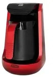 Mulex 1L 600W Elektrischer Mokkakocher Mokkakanne Espressokocher 4 Tassen Rot