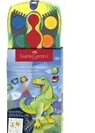 FABER-CASTELL Deckfarbkasten CONNECTOR Dino, 12 Farben