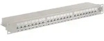 Goobay 90855 CAT 6A Patch Panel 24 Port 19 Zoll 1 HE RJ45 Buchsen Netzwerkkabel...