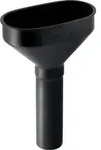 Geberit Trichter oval d50mm, schwarz mit Ventilsieb, 1 Stk.