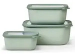 Mepal - Cirqula Multisch&uuml;ssel Set 3&ndash;teilig rechteckig Nordic sage &ndash; 750, 1500,